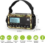 Raynic Weather Radio, 12000mAh Hand Crank Emergency Radio, 6 Ways Powered - Image 6