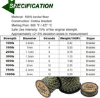 9KM DWLIFE Kevlar Cord – Camo Kevlar Line Ultra-Strong, Lightweight & - Image 5