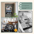 Surblue Hanging Closet Storage Bag Collapsible 3-Shelf Washable Oxford Fabric - Image 3