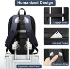 Business Backpack 17 Inch Slim Expandable Waterproof Travel Laptop Backpacks - Image 6
