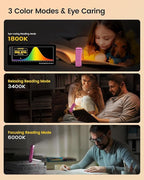 Glocusent USB Rechargeable Book Light, Portable Clip-on LED Reading Light - Image 3