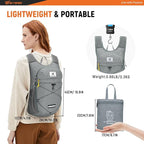 SKYSPER Foldable Hiking Backpack - 10L/15L Small Lightweight Daypack Breathable - Image 5