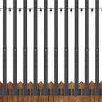 NUERPO 10 Pack String Light Poles, 2.8Ft Metal Poles by NUERPO