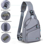 AMJ Crossbody Sling Bag Men Women, Casual Shoulder Backpack, Chest Daypack - Image 4