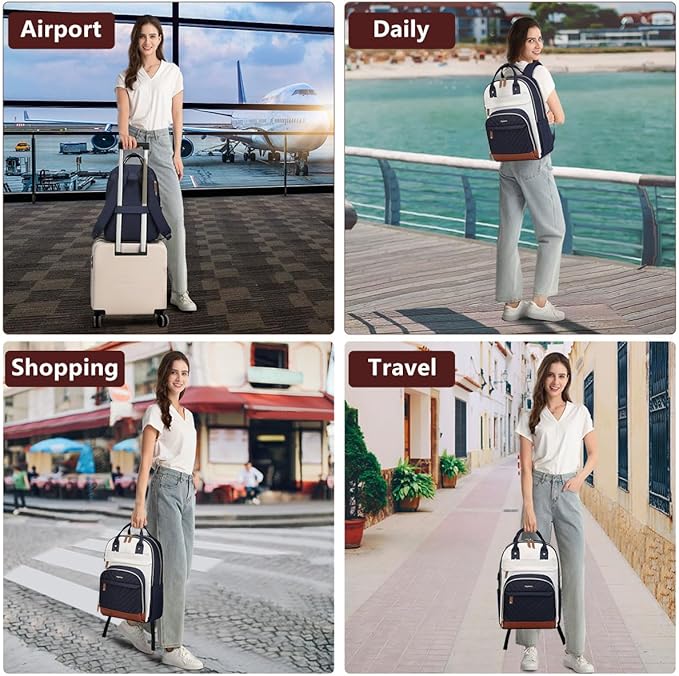 Laptop Backpack for Women Work Bookbag: 17.3 Inch College Backpacks - Image 6