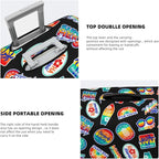 Tropical Vacation Badges Elastic Luggage Cover, Suitcase Protector - Image 5