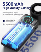 Portable Handheld Fan, Ice Cooling Turbo Fan, 20000 RPM Handheld Personal Fan - Image 6