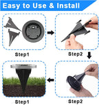 4.6 Inch Diameter Solar Ground Lights, Waterproof Solar Garden Lights, Outdoor - Image 5
