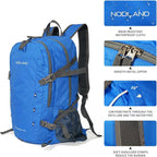 NODLAND Lightweight Backpack, Travel 40L Foldable Water-Resistant Daypack - Image 3