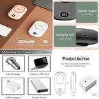 AOCOOLFAN Portable Neck Fan, Mini Small Personal Handheld Fan USB Rechargeable - Image 5