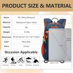 Hiking Backpack With Rain-cover, 30L Travel Backpacks - Image 2