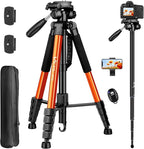 Tripod for Camera, Professional Heavy Duty Compact Camera Stand for Phone by Victiv