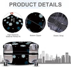 ANNA QUEEN Christmas Loading Luggage Cover, Funny Snowflake Design Suitcase - Image 4