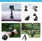 AKASO 60 in 1 Action Camera Accessories Kit Compatible - Image 7