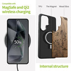 Carveit Magnetic Wooden Case for Samsung Galaxy S26 Ultra Case 2026, TPU - Image 4