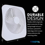 Treva 10-Inch Portable Fan, Powered by Battery and/or AC Adapter - Image 6