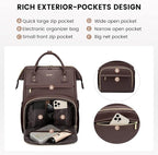LOVEVOOK Leather Laptop Backpack - Image 3
