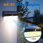 2 Pack 368 LED Solar Lights Outdoor Motion Sensor, Solar Fence Lights - Image 7