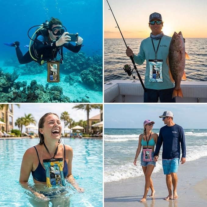 Salt Life Floating Waterproof Phone Case– IPX8 100% Waterproof Phone Case that - Image 5