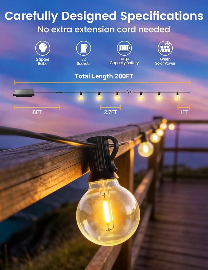 Brightever G40 Solar String Lights Outdoor - Image 2