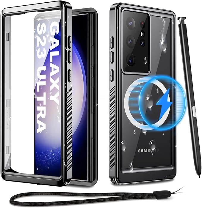 for Samsung Galaxy S23 Ultra Waterproof Case by Haireca