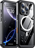 Temdan Compatible with iPhone 16 Pro Case Waterproof, Compatible with MagSafe by Temdan