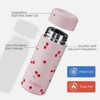 【Upgraded】Exllena Small Insulated Water Bottle 8 oz/250ml– Mini Insulated Water - Image 3