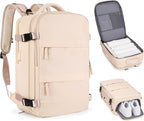 coofay Large Carry On Backpack Flight Approved Personal Item Travel Backpack by coofay