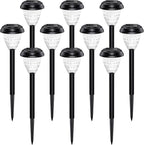 URAGO Super Bright Solar Lights Outdoor Waterproof-10 Pack, Dusk to Dawn Up to - Image 2