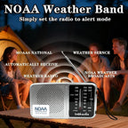 Portable AM FM Transistor Radio Battery Operated, NOAA Weather Radio - Image 3