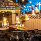 String Lights for Outside, 75FT Patio Lights - Image 3
