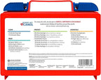 Be Smart Get Prepared 180 Piece First Aid Kit: Clean, Protect Minor Cuts - Image 3