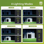 Philips 72W 7400LM LED Security Lights w/PIR Motion Sensor Outdoor, 5000K - Image 3