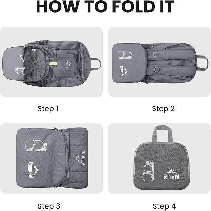 Venture Pal 35L Ultralight Lightweight Packable Foldable Travel Camping Hiking - Image 6