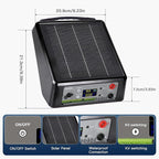 6-12KV Adjustable Output Solar Charger, 20 Miles Solar Powered Electric Fence 2 - Image 6