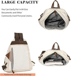 KL928 Canvas Vintage Backpack – Large Casual Daypack Outdoor Travel Rucksack - Image 4