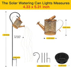 Ollny Solar Watering Can with Cascading Lights Outdoor Garden Decor, Birthday - Image 3