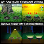 Solar Powered 8 Pack Outdoor LED Disk Lights - Image 7