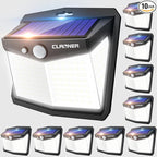 CLAONER Solar Lights Outdoor, Motion Sensor Lights 3 Working Modes by Claoner