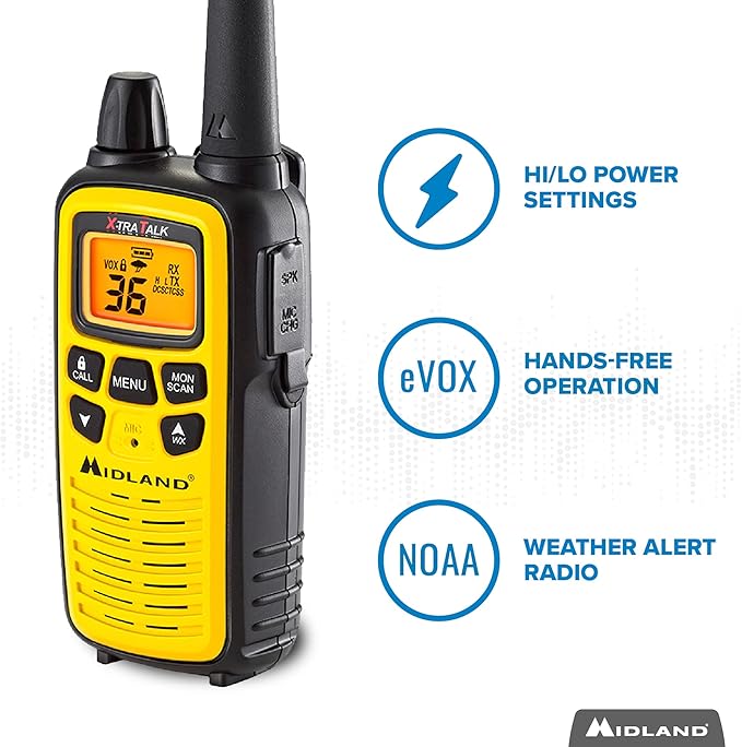 Midland - LXT600VP3 Long Range Walkie Talkie - FRS Two-Way Small Business Radio - Image 5