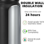 Fanhaw 24 oz Insulated Stainless Steel Water Bottle - Image 3