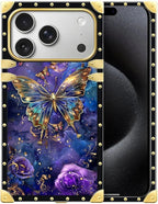 for iPhone 17 Pro Max Case Luxury Golden Decoration by Unknown