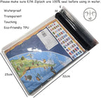 Waterproof Map Case 13 inch Clear Dry Tablet Bag A4 Waterproof Map Pouch Holder - Image 3