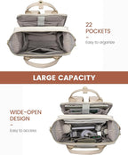 LOVEVOOK Laptop Backpack for Women, 15.6'' Waterproof Nurse Bag Teacher Work - Image 3
