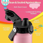 baab 18oz Kids Water Bottle, Insulated Kids Water Bottle - Image 3