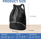 JELUTAR Drawstring Backpack Gym Bag - Image 2