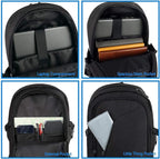 Mancro Laptop Backpack for Travel 17.3 in Anti-Theft Business Backpack Large - Image 2