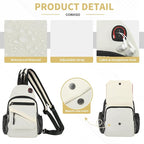 Crossbody Bag Casual Sling Bag for Men, Convertible Backpack, 3-in-1 Anti-Theft - Image 6