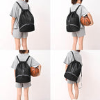 LOKAPEGY Drawstring Gym Bag for Men, Waterproof Drawstring Backpack for Women - Image 6