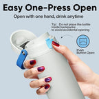 Insulated Water Bottle with Straw - Image 5